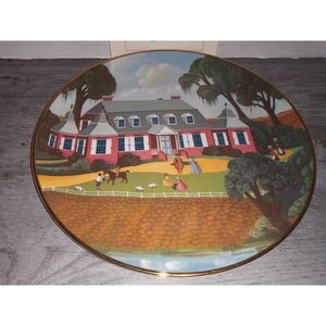Museum Editions Colonial Heritage Series Plate Mulberry Plantation Robert Franke